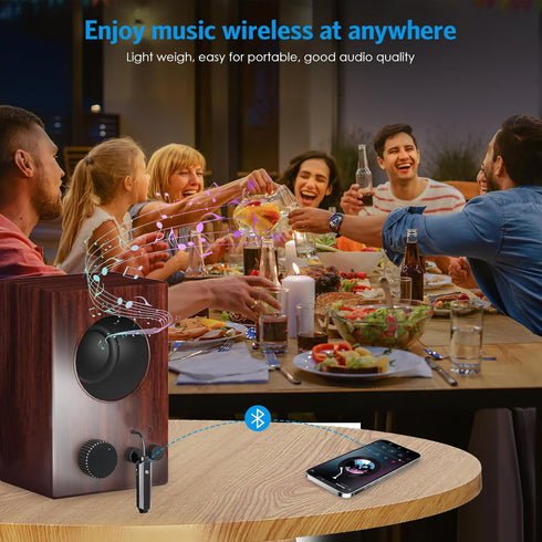 Criacr Aux Bluetooth Car Adapter, Bluetooth 5.0 Receiver Transmitter for Car Home Stereo System and Headphones, Bluetooth Aux Adapter, Portable Wi...