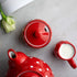 City to Cottage Ceramic Sugar Bowl with Lid, 10oz Sugar Contanier for Coffee Bar, Sugar Dispenser Bowl, Salt - Condiment Pot for Kitchen Counter, ...