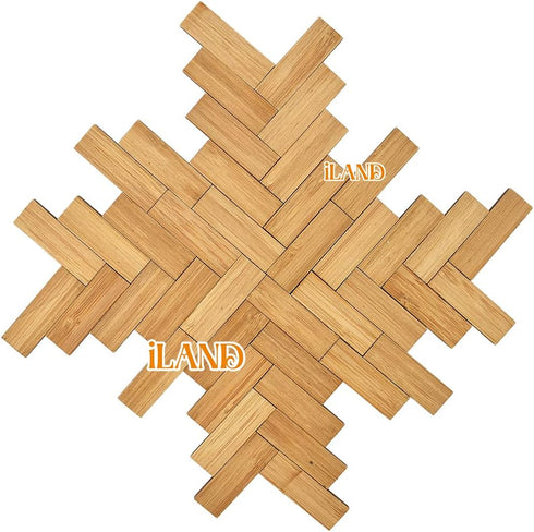 iLAND Varnished Dollhouse Flooring on 1:12 scale, Dollhouse Floor boards of Bamboo, Buy 2 at Half Cost! (Rectangular 48pcs)...
