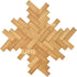 iLAND Varnished Dollhouse Flooring on 1:12 scale, Dollhouse Floor boards of Bamboo, Buy 2 at Half Cost! (Rectangular 48pcs)...