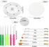 Cookie Decorating Kit Supplies Including 2 Acrylic Cookie Turntable 6 Cookie Scribe Needle 4 Silicone Mesh Mats 6 Cookie Decoration Brushes 8 Rubb...