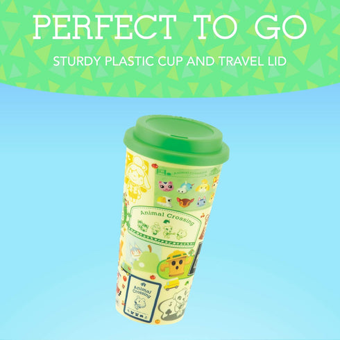 Paladone PP7723NN Animal Crossing Travel Mug Officially Licensed Merchandise, Plastic, Multicolour,350 ml...