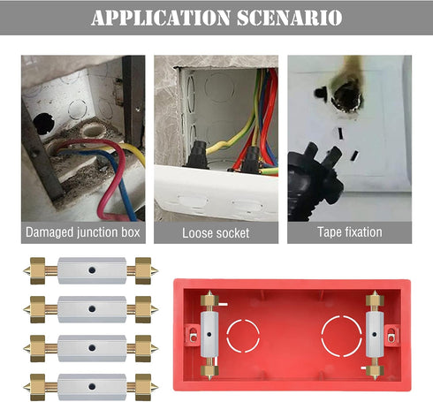 Eagles Cassette Repair Device/Electrical Box Repair, 118 Type Socket Cassette Repairer Fixing for Switch Box Electrical Accessories (10 Black Repa...