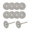 uxcell 10 Pcs 22mm Diamond Cutting Wheels Cut Off Wheel with 2 Pcs Mandrels for Rotary Tool...