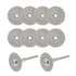 uxcell 10 Pcs 22mm Diamond Cutting Wheels Cut Off Wheel with 2 Pcs Mandrels for Rotary Tool...