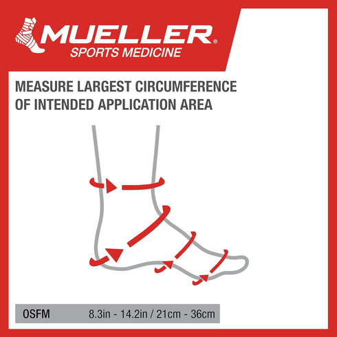 MUELLER Sports Medicine EZ Relief™ Foot Sleeve, Hot & Cold Reusable Gel Compression for Men and Women, Pain & Swelling Relief for Plantar Fasciiti...