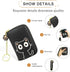 CONISY Cute Credit Card Holder for Women, Small Leather Zipper RFID Card Case Wallet with Removable Keychain...