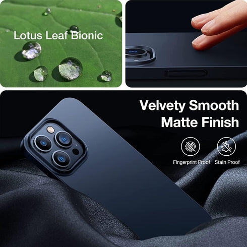 TORRAS Slim Fit for iPhone 12 Pro Max Case Ultra-Thin Cover with Non-Slip Grip & No Fingerprint Hard Plastic Super Slim Phone Case for iPhone 12 P...