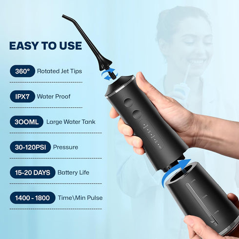 Water flosser-Water flossers for Teeth-flossers for Adults-Oral Care, White...