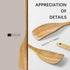 Curved Wooden Spatula for Cooking, 12.5inch Wood Turner for Frying, Non-Scratch Wood Flat Spurtle for Pan & Wok, Acacia Wooden Cooking Utensils fo...