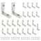 24pcs 2020 Aluminum Extrusion Connector Corner Bracket Joining 2020 Hardware T-Slotted Accessories V-Slot with Screws for 8020 Aluminum Profile 3D...