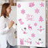 Whaline 20Pcs Christmas Decoration Magnets Pink Winter Refrigerator Magnets Xmas Snowman Snowflake Decorative Fridge Magnetic Stickers for Mailbox...