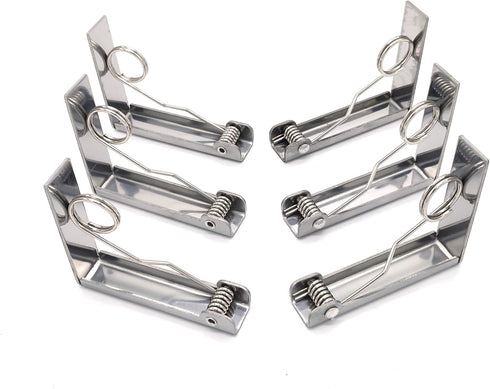 Tablecloth Clips, Set of 6 Extra Large Table Cover Cloth Clamps for Home Party & Picnic(Up to 2.4")...