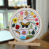 Emopeak 3 Sets Beginners Embroidery Stitch Practice kit, Bamboo Frame Animal Embroidery Kit to Learn 30 Different Stitches Stitch with Embroidery ...