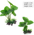 Aquarium Plants Fish Tank Decorations 6.6 inch Plastic Artificial Plant Goldfish Stone Cave Betta Fish Hides/Rest...