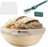 10 Inch Proofing Basket,WERTIOO Bread Proofing Basket + Bread Lame +Dough Scraper+ Linen Liner Cloth for Professional & Home Bakers...
