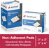 Dealmed Sterile Non-Adherent 2" x 3" Gauze Pads Non-Adhesive Wound Dressing, Highly Absorbent & Non-Stick, Painless Removal-Switch, Individually W...