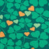 Jacob Alexander Men's Happy Saint Patrick's Day Four-Leaf Clover Hearts Pattern Pocket Square - Green...
