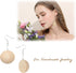 ANZKA 200pcs Mini Half Wooden Beads, 12mm Unfinished Round Split Wood Balls for Craft Paint, 1/2 inch Diameters Natural Half Sphere Ornaments...