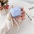 Flower Engraved Case for Airpods Pro 2nd/1st Generation Case Cover with Cleaner Kit, Silicone Skin Airpod Pro Protective Case with Luxury Pearl Ke...