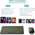 TECURS Bluetooth Keyboard and Mouse Combo for iPad - Rechargeable Wireless Keyboard & Mouse with 7-Color Backlit Compatible with iPad 10th/9th/8th...