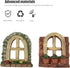 DOITOOL 2pcs Miniature Fairy Garden Window Artificial Window Ornament Gnome Home Decoration Resin Landscape Yard Art Garden Sculpture Fish Tank De...