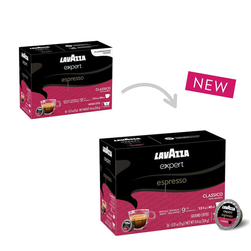 Lavazza Expert Espresso Classico Capsules, Medium Roast, 100% Arabica, Compatible with Lavazza Classy Machines (36 Capsules)...