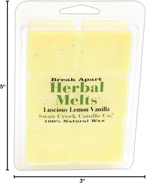 Swan Creek "Luscious Lemon Vanilla" Soy Wax Break Apart Drizzle Melt...