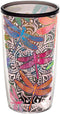 Tervis Made in USA Double Walled Dragonfly Mandala Insulated Tumbler Cup Keeps Drinks Cold & Hot, 16oz Unlidded, Quartz...