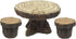 Pacific Giftware Enchanted Garden Tree Stump Table and Chairs Set Mini Fairy Garden Decorative Accessory 3pc Set...