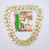 Markeny Men's Chunky Necklace, Rapper Fake Gold Chain 90s Hip Hop Fake Gold Necklace Costume Accessory (27.5 Inches*1.37inches)...