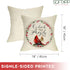 Winter Cardinals Appear When Angels are Near Home Decorative Throw Pillow Cover Red Bird Sign Cushion Case, 18 x 18 Home Decoration Christmas Outs...