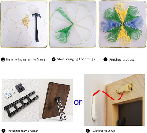Marynee DIY String Art Kit for Adults,Beginner,Teens,Kids. Home Wall Decorations,Unique Gift,Birthday Gifts for Women, Teacher Appreciation Gifts(...