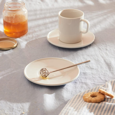 Alessi "acacia" Honey Dipper in 18/10 Stainless Steel Mirror Polished, Silver...