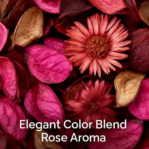 Rose Scented Potpourri Bags – 2 Large Packs, 8.4 oz Total – Dried Petals & Botanicals for Bowls & Vases – Long-Lasting Aroma for Home Décor, Offic...