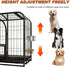 2 Pack Dog Water Bowl Crate No Spill Kennel Hanging Cage Food Bowls for Puppy Cat Bunny Stainless Steel Metal Mountable Small&Medium Feeding Dish ...