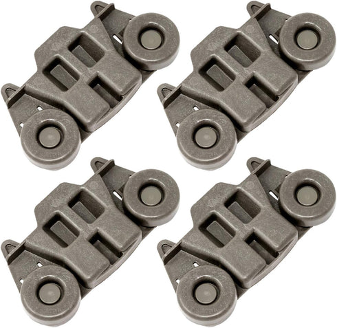 W10195416 Pack of 4 W10195416V Dishrack Wheels AP5983730 PS11722152 Ultra Durable Lower Dishwasher Wheel Replacement KUDC10FXSS5 MDB4949SDM0 MDB4949SDM1 MDB4949SDM2 WDT750SAHZ0