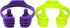 HONSKY Thumbs-Up Phone Stand for Tablets, E-Readers and Smart Phones – Green/Purple – 2 Count...