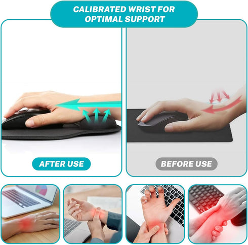 Cute Funny Ergonomic Mouse Pad with Wrist Support, Dumpster on Fire Gel Mouse Pads Wrist Rest, Comfortable Pain Relief Mousepad with Non-Slip PU B...