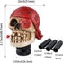 Skull Gear Shift Knob One-Eyed Pirate Racing Lever Stick Shifter Handle fit Most Manual Automatic Trucks SUV Cars, Red...