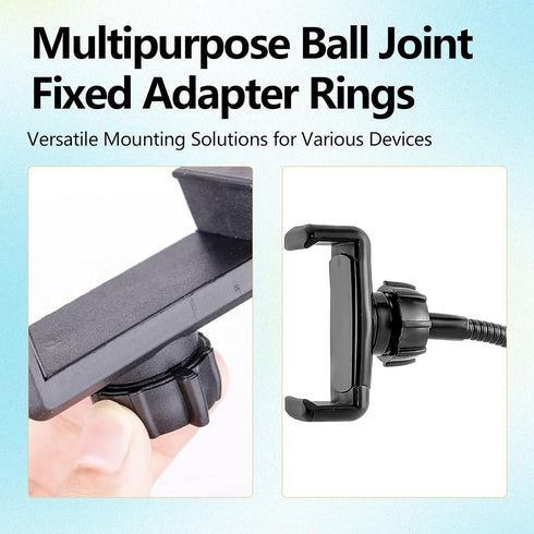 6 Pack Car Phone Mount Replacement Parts Tightening Nut for Replacement Car Mount Screw-On Ball-Joint Fixed Adapter Head Bracket Holder Ring for C...