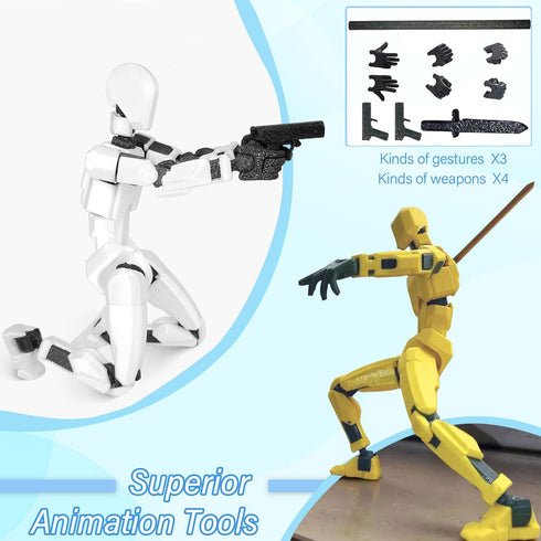 T13 Multi-Jointed Action Figures,T13 Action Figure,Titan 13 Action Figure,3D Printed Action Figures,T13 Action Figures (1pcs-I)...