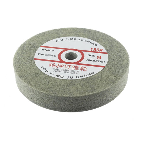 ?????????????? 6''x1'' Nylon Fiber Buffing Wheel, 5/8 Inch Arbor Hole Aluminum Buffing Wheels 180 Grit Abrasive Polishing Discs for Bench Grinder,...