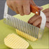 Crinkle Cutter, French Fry Cutter for Potatoes, Upgraded Stainless Steel Blade, Potato Slicer Frency Fry Crinkle Cutter Chopper Wavy Cutting Tool ...