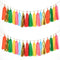 35 PCS Green Orange Gold Mylar Tassel Garland Tissue Paper Tassels Banner DIY Kit Baby Shower Fiesta Bachelorette Party Decorations...