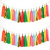 35 PCS Green Orange Gold Mylar Tassel Garland Tissue Paper Tassels Banner DIY Kit Baby Shower Fiesta Bachelorette Party Decorations...