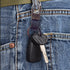 WeiFan Leather Valet Key Chain,Key Ring Holder, Heavy Duty Hardward Belt Clip Key Ring-2pack (Chrome)...