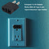 US Plug Adapter, Small European to US Plug Adapter, Black European to American Outlet Plug Adapter, EU to US Adapter, Fireproof Safe Europe/Asia t...