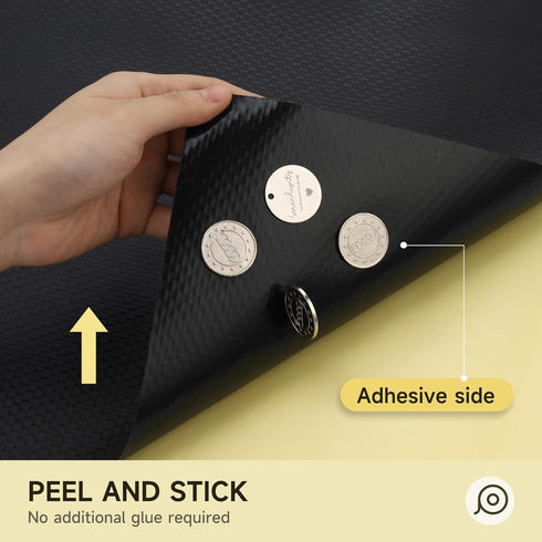 WochiTV Adhesive Shelf Liner 11.8 X 120 Inches Peel and Stick Kitchen Liner for Cabinets, Drawers Removable Protector Mat Waterproof Contact Cover...