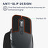 kwmobile Mouse Grip Tape Compatible with Logitech MX Master 3S Grip Tape - Non-Slip Faux Leather - Black...